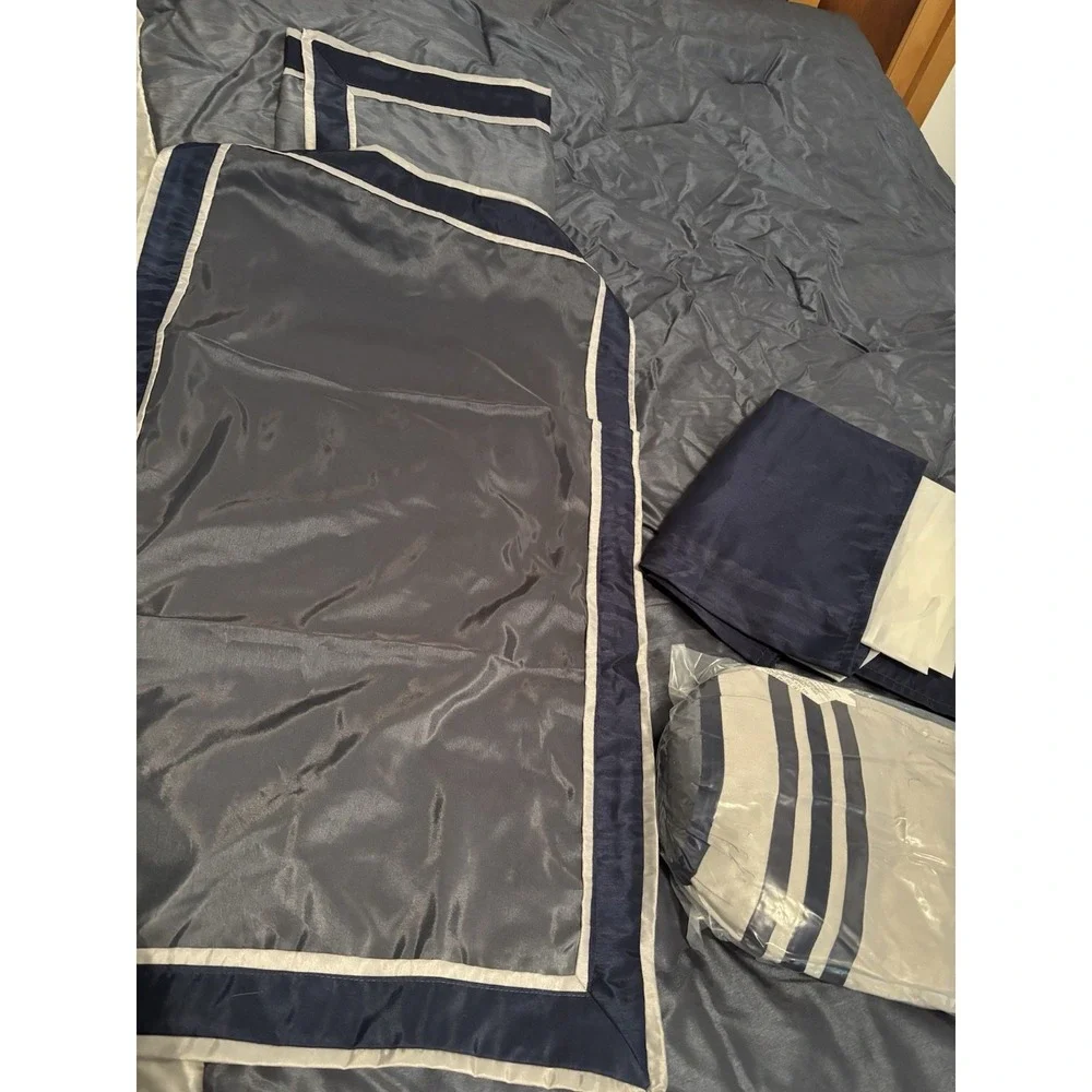 UGG Bedding Madison Park Bedding Set Full/Queen Two Tone Blues